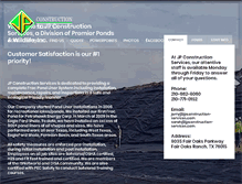 Tablet Screenshot of jpconstruction-services.com